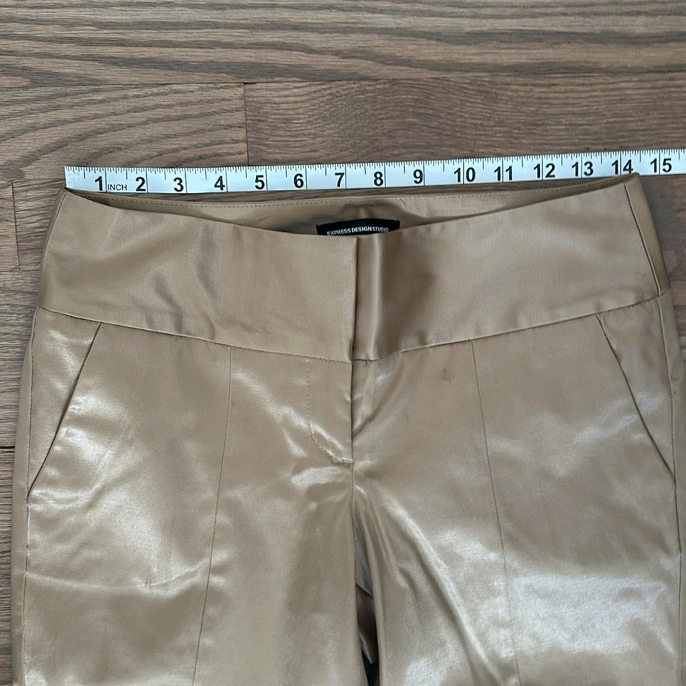 Express Design Studio Satin Cotton Pants - editor style - Picture 7 of 8